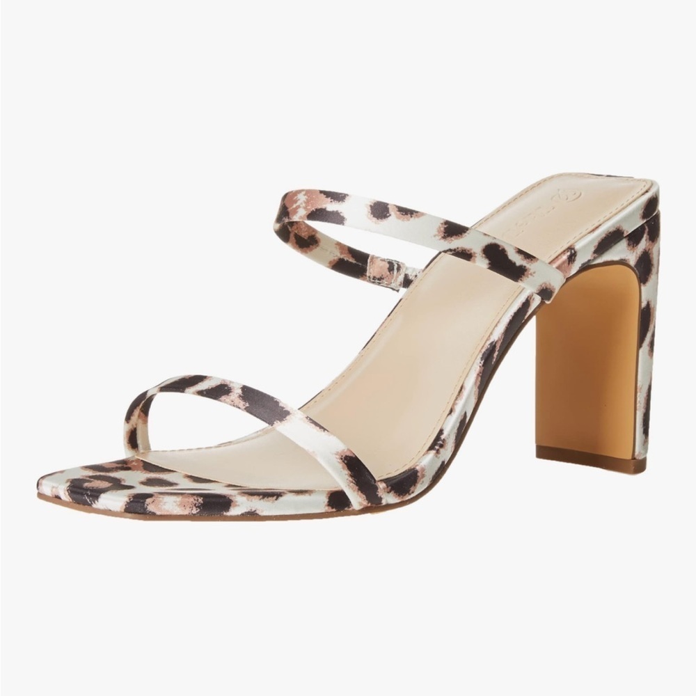 🆕 The Drop Women's Avery Square Toe Two Strap High Heeled Sandal size 9
